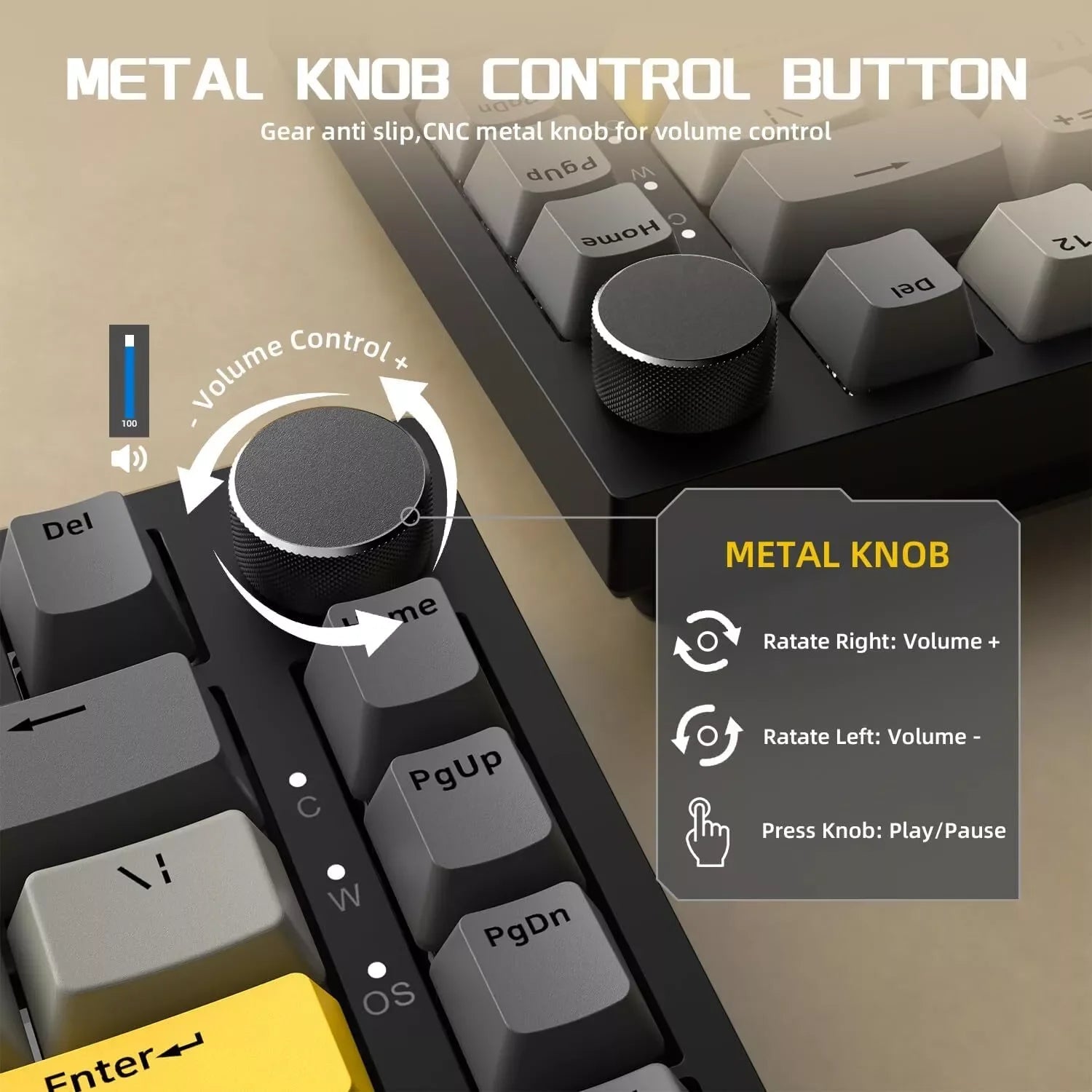 AJAZZ AK820 Wired Mechanical Gaming Keyboard – RGB, Hot-Swappable & 75% Layout