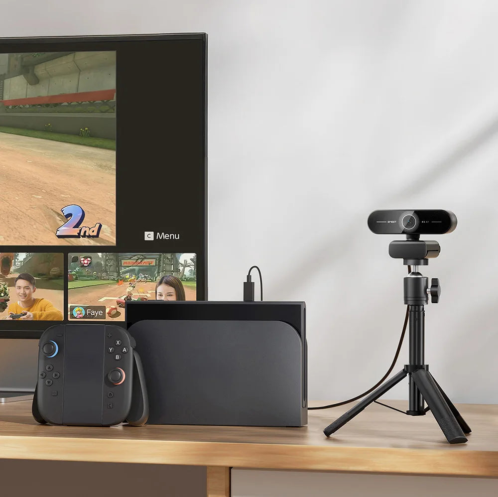 EMEET C60E 4K Ultra HD Webbkamera – Autofokus & 1080p 60 FPS