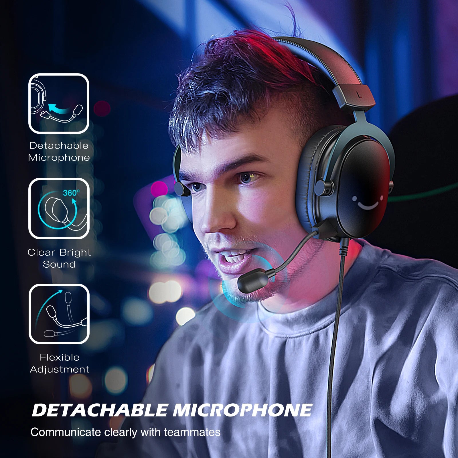 FIFINE H9 Wired Gaming Headset – 7.1 Surround Sound | USB & 3.5 mm | Volume & Mute Controls