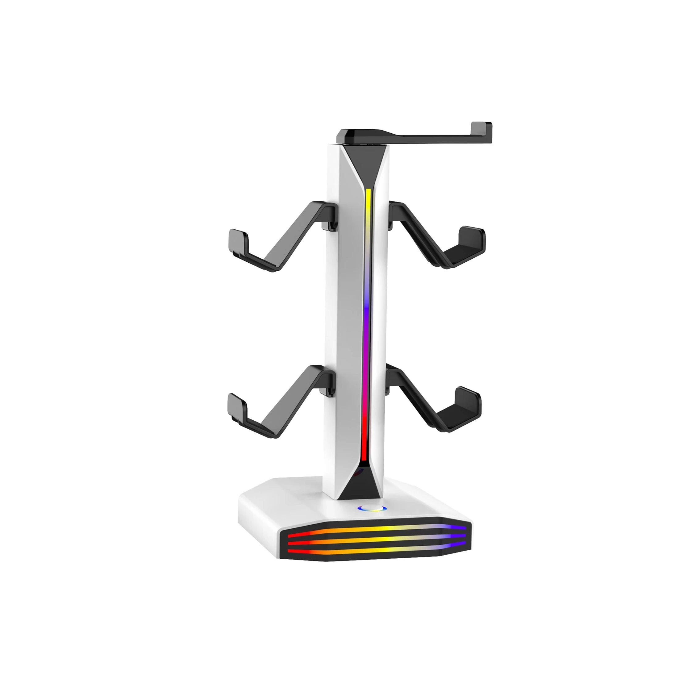 🎮 RGB Gaming Headset & Controller Stand with USB & USB-C Charging