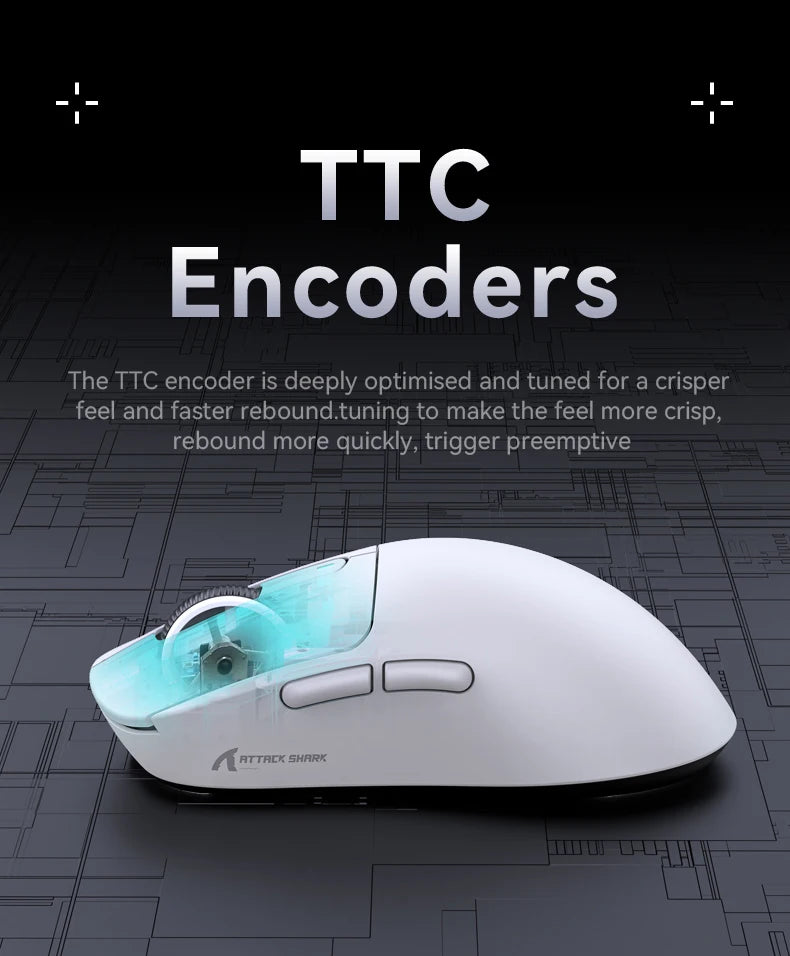 Attack Shark X3 Pro Wireless Gaming Mouse – 26,000 DPI | PAW3395 | Tri-Mode