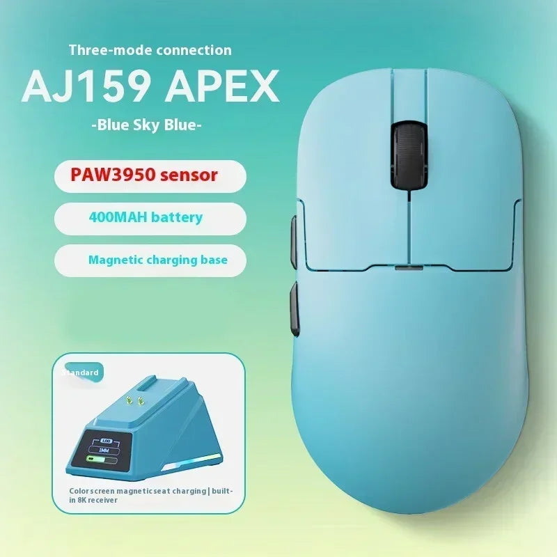 Wireless Gaming Mouse – Ergonomisk Trådlös Gamingmus | Bluetooth & 2.4G