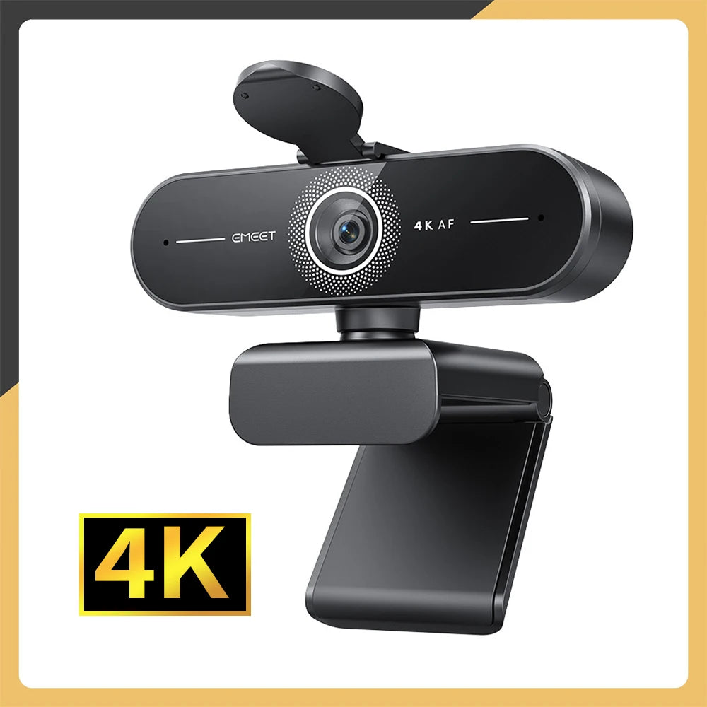 EMEET C60E 4K Ultra HD Webbkamera – Autofokus & 1080p 60 FPS