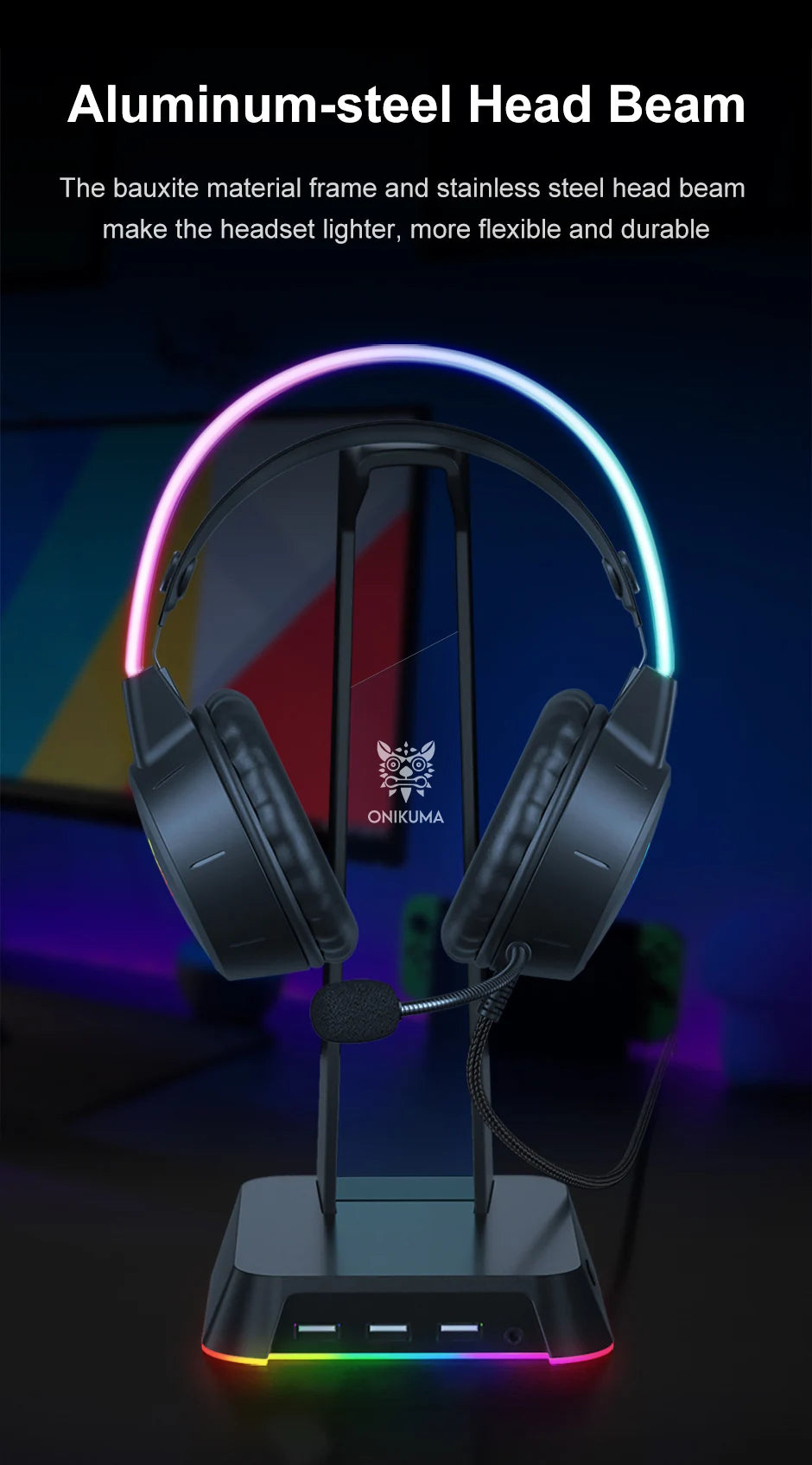 ONIKUMA Wired Gaming Headset – PC, PS5, PS4, Xbox & Nintendo Switch