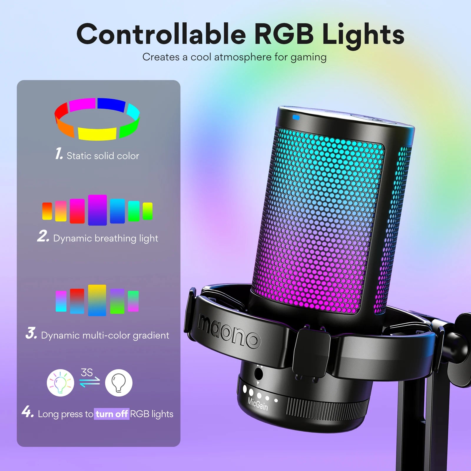 MAONO DGM20 RGB Gamingmikrofon