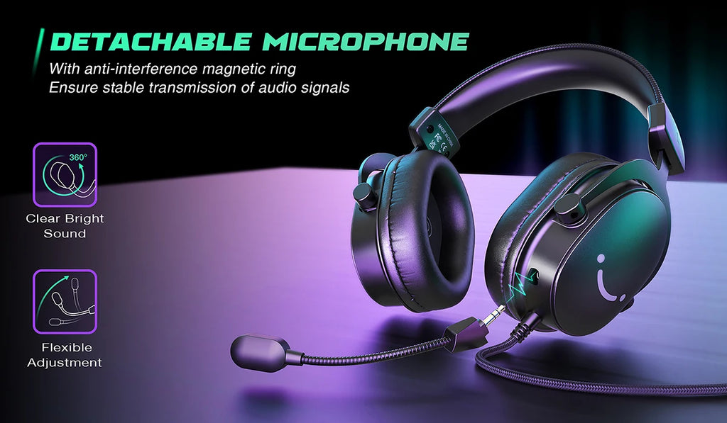 FIFINE H9 Wired Gaming Headset – 7.1 Surround Sound | USB & 3.5 mm | Volume & Mute Controls
