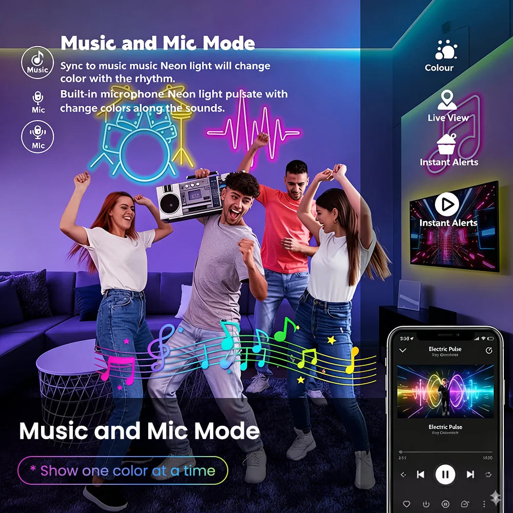 RGB Neon Flex Light – Smart APP & Music Sync