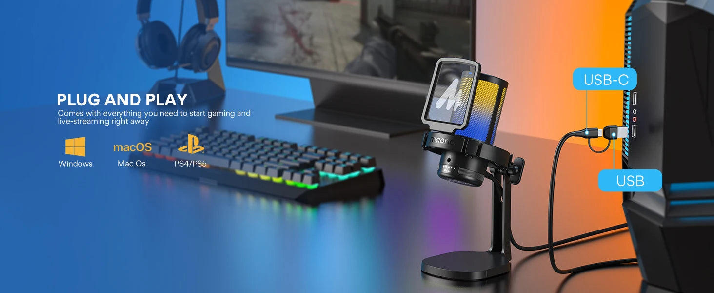 MAONO DGM20 RGB Gamingmikrofon