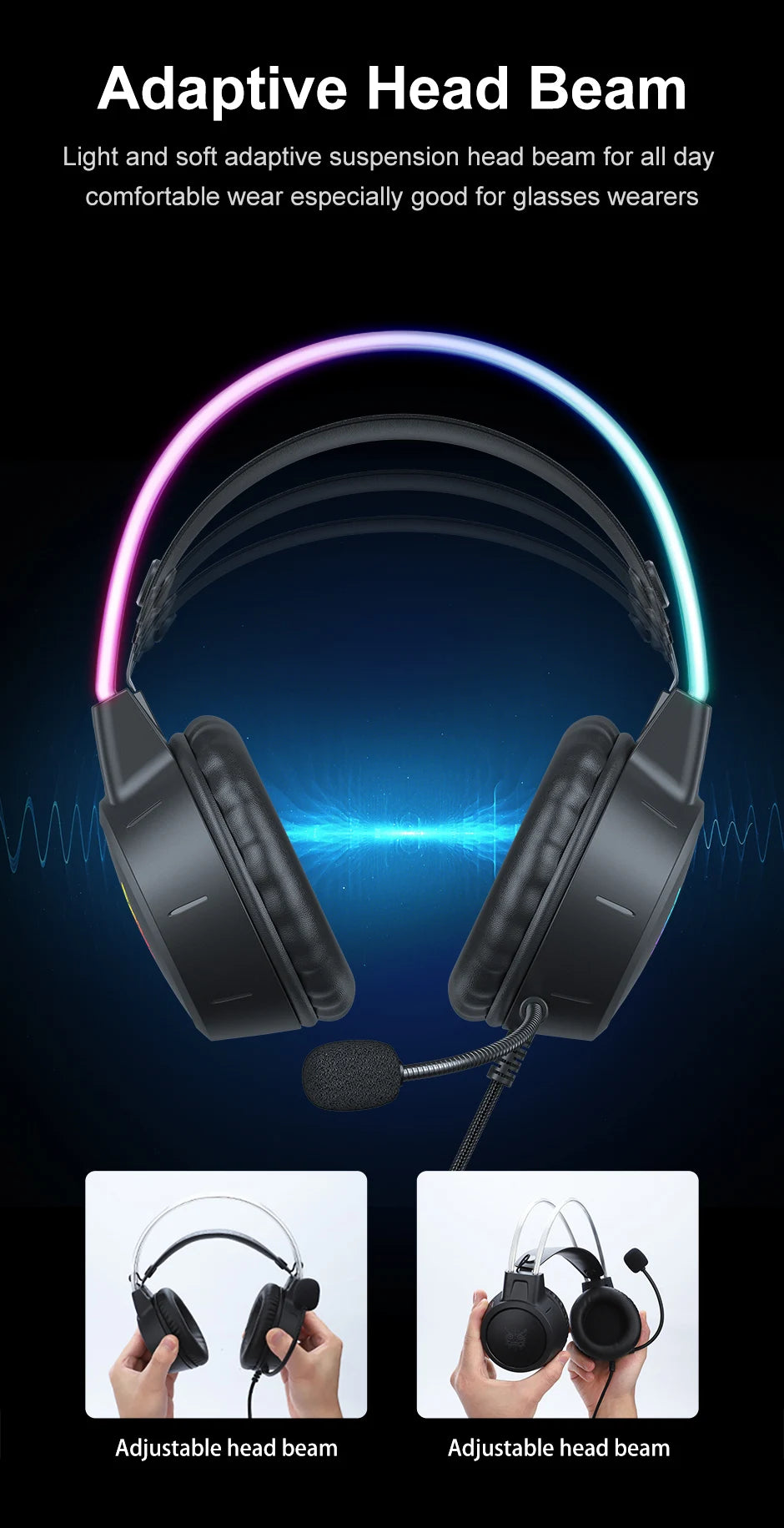 ONIKUMA Wired Gaming Headset – PC, PS5, PS4, Xbox & Nintendo Switch