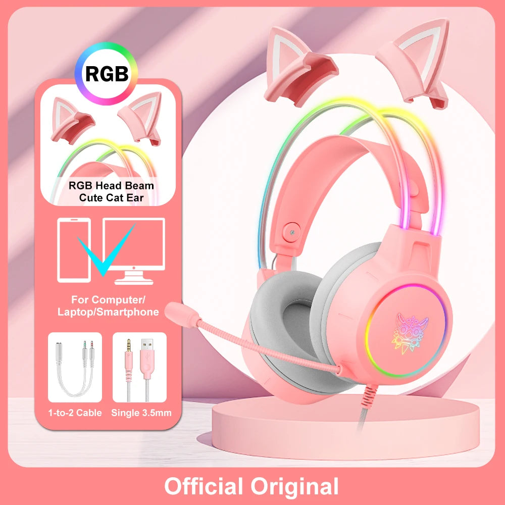 ONIKUMA Wired Gaming Headset – PC, PS5, PS4, Xbox & Nintendo Switch