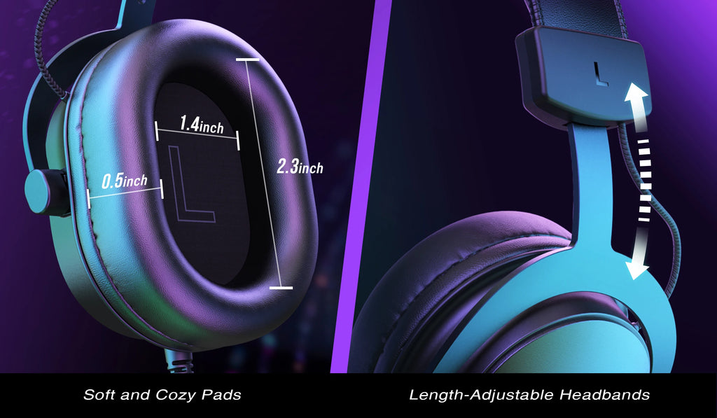 FIFINE H9 Wired Gaming Headset – 7.1 Surround Sound | USB & 3.5 mm | Volume & Mute Controls