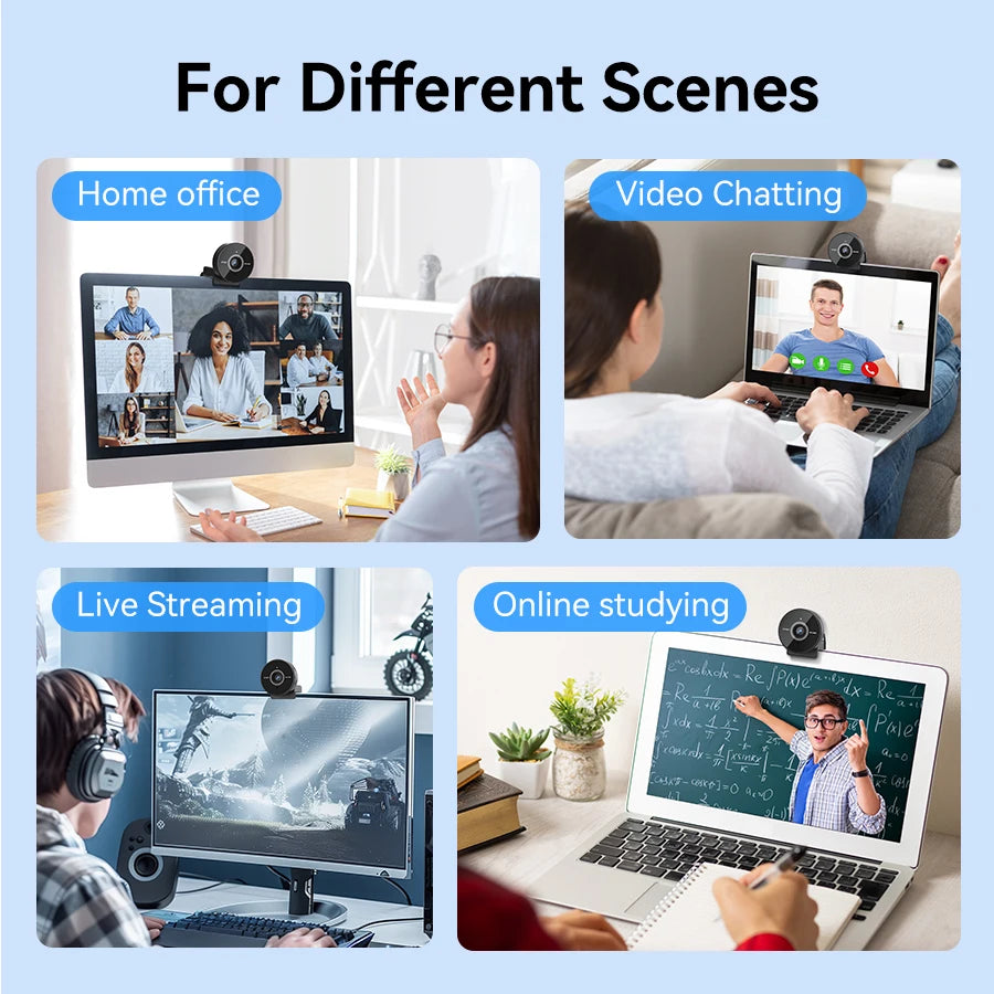 EMEET 4K Autofokus Webbkamera – 1080p 60 FPS