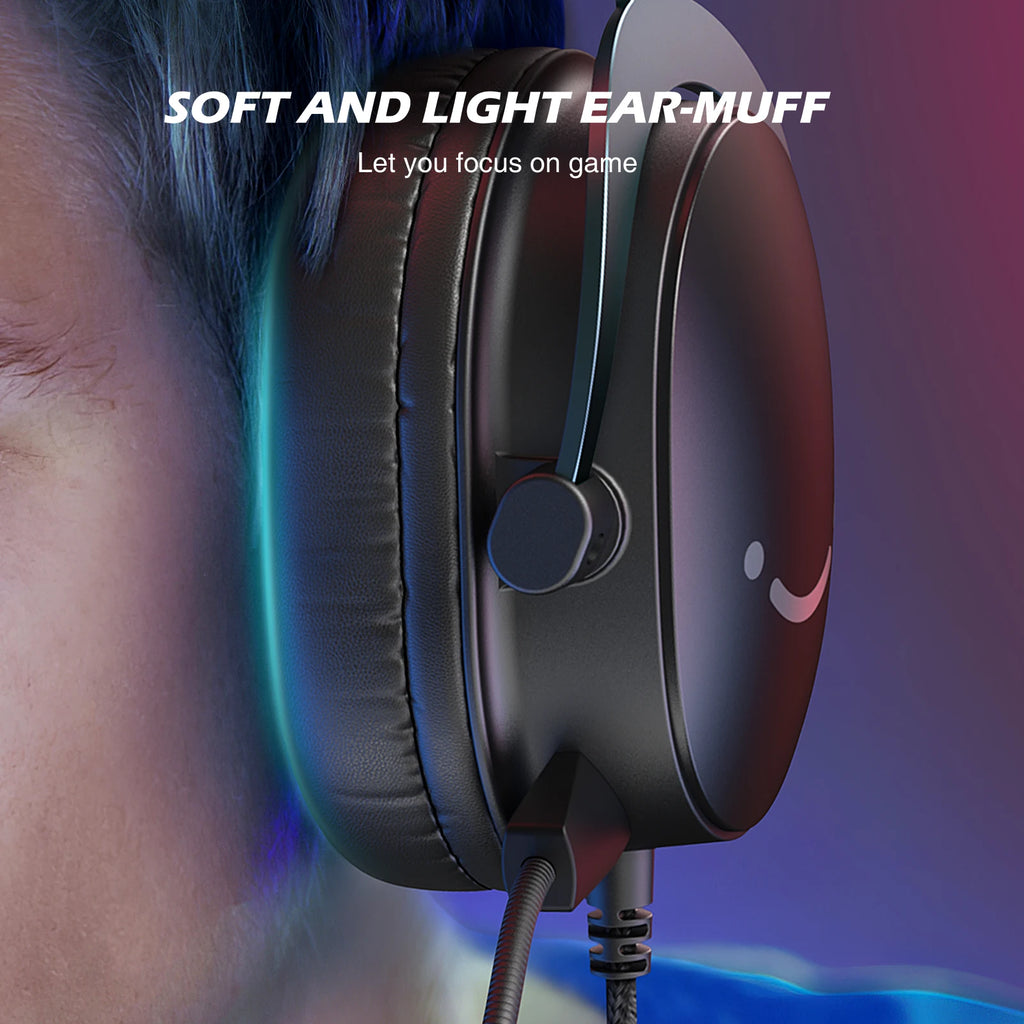 FIFINE H9 Wired Gaming Headset – 7.1 Surround Sound | USB & 3.5 mm | Volume & Mute Controls