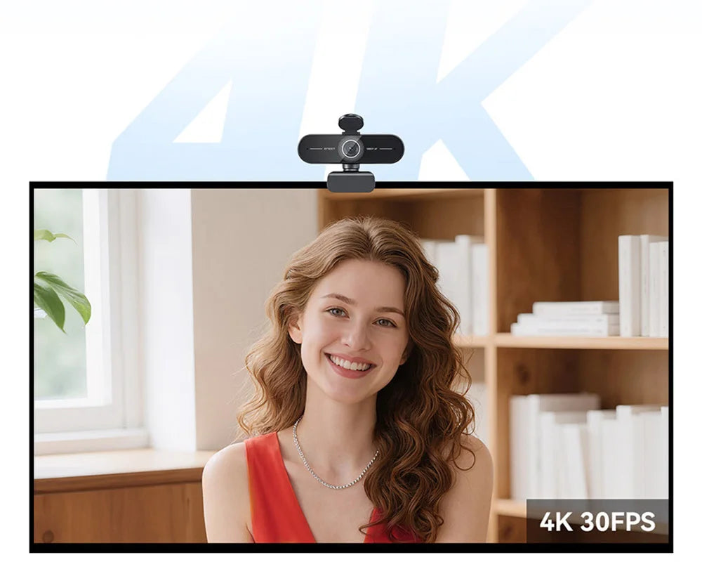 EMEET C60E 4K Ultra HD Webbkamera – Autofokus & 1080p 60 FPS