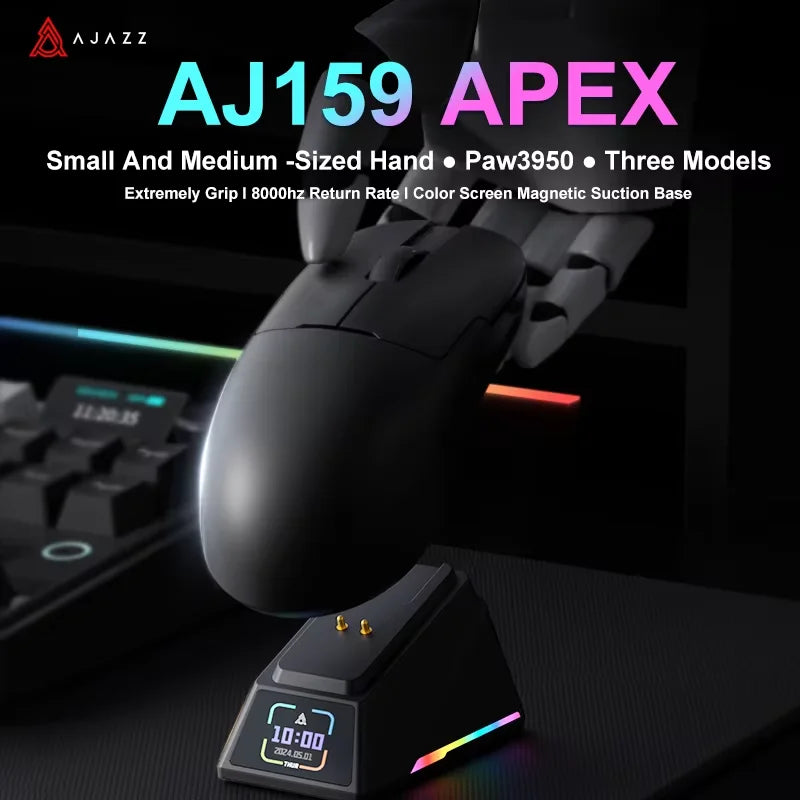 Wireless Gaming Mouse – Ergonomisk Trådlös Gamingmus | Bluetooth & 2.4G