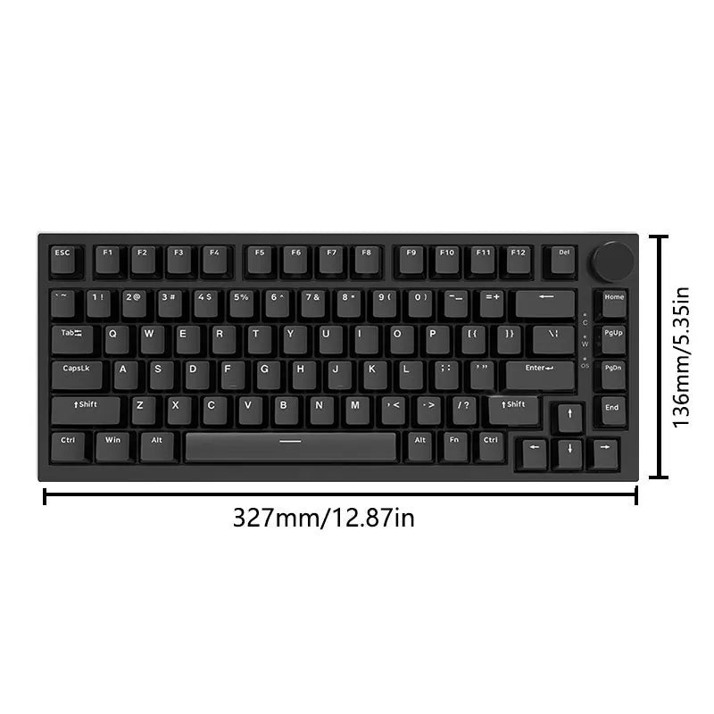 AJAZZ AK820 Wired Mechanical Gaming Keyboard – RGB, Hot-Swappable & 75% Layout