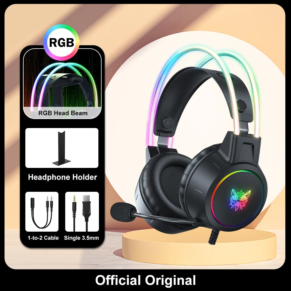 ONIKUMA Wired Gaming Headset – PC, PS5, PS4, Xbox & Nintendo Switch