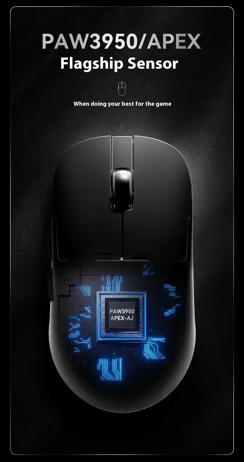 Wireless Gaming Mouse – Ergonomisk Trådlös Gamingmus | Bluetooth & 2.4G