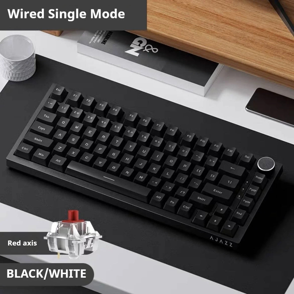 AJAZZ AK820 Wired Mechanical Gaming Keyboard – RGB, Hot-Swappable & 75% Layout