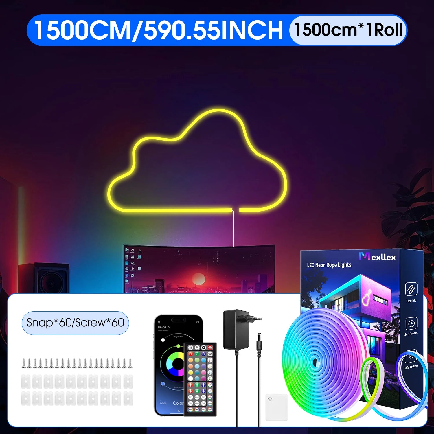 RGB Neon Flex Light – Smart APP & Music Sync