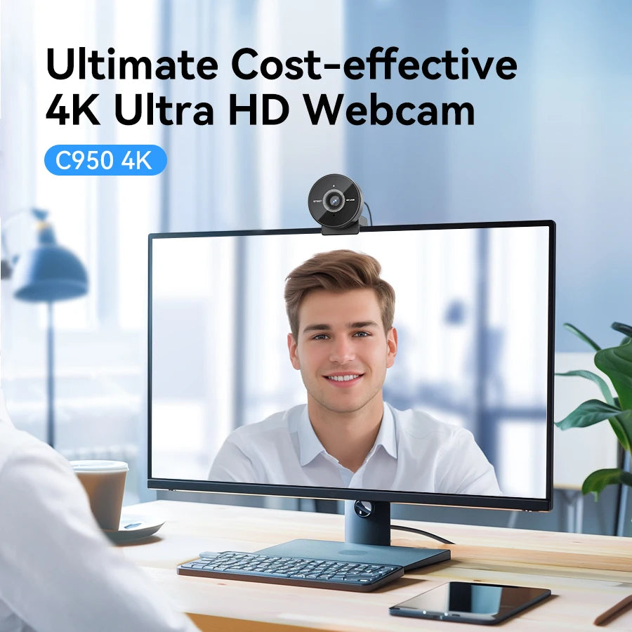 EMEET 4K Autofokus Webbkamera – 1080p 60 FPS