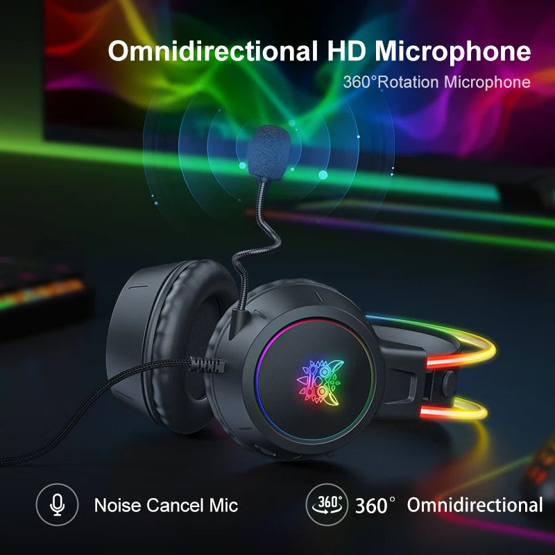 ONIKUMA Wired Gaming Headset – PC, PS5, PS4, Xbox & Nintendo Switch