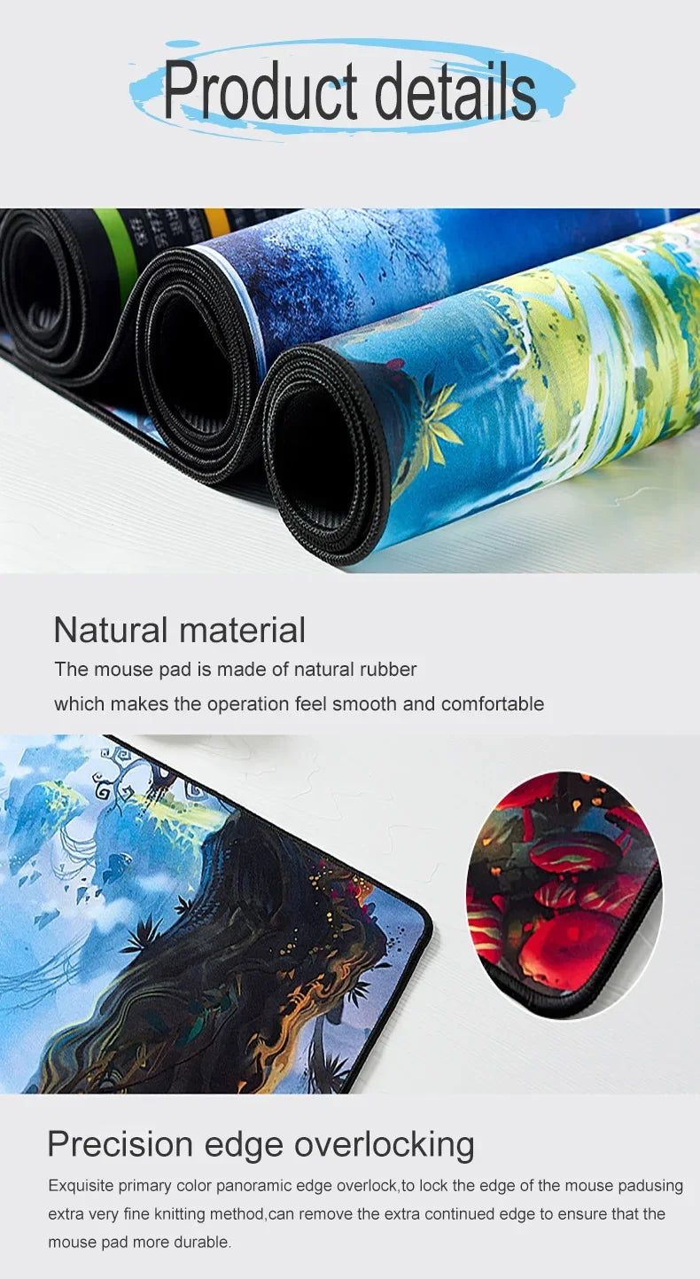 XXL Gaming Mouse Pad – Extended Desk Mat with Non-Slip Rubber Base